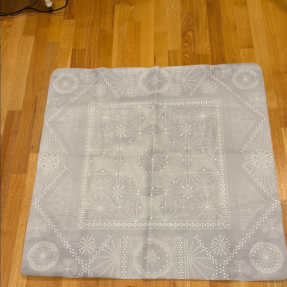 Gray Bandana with White Pattern